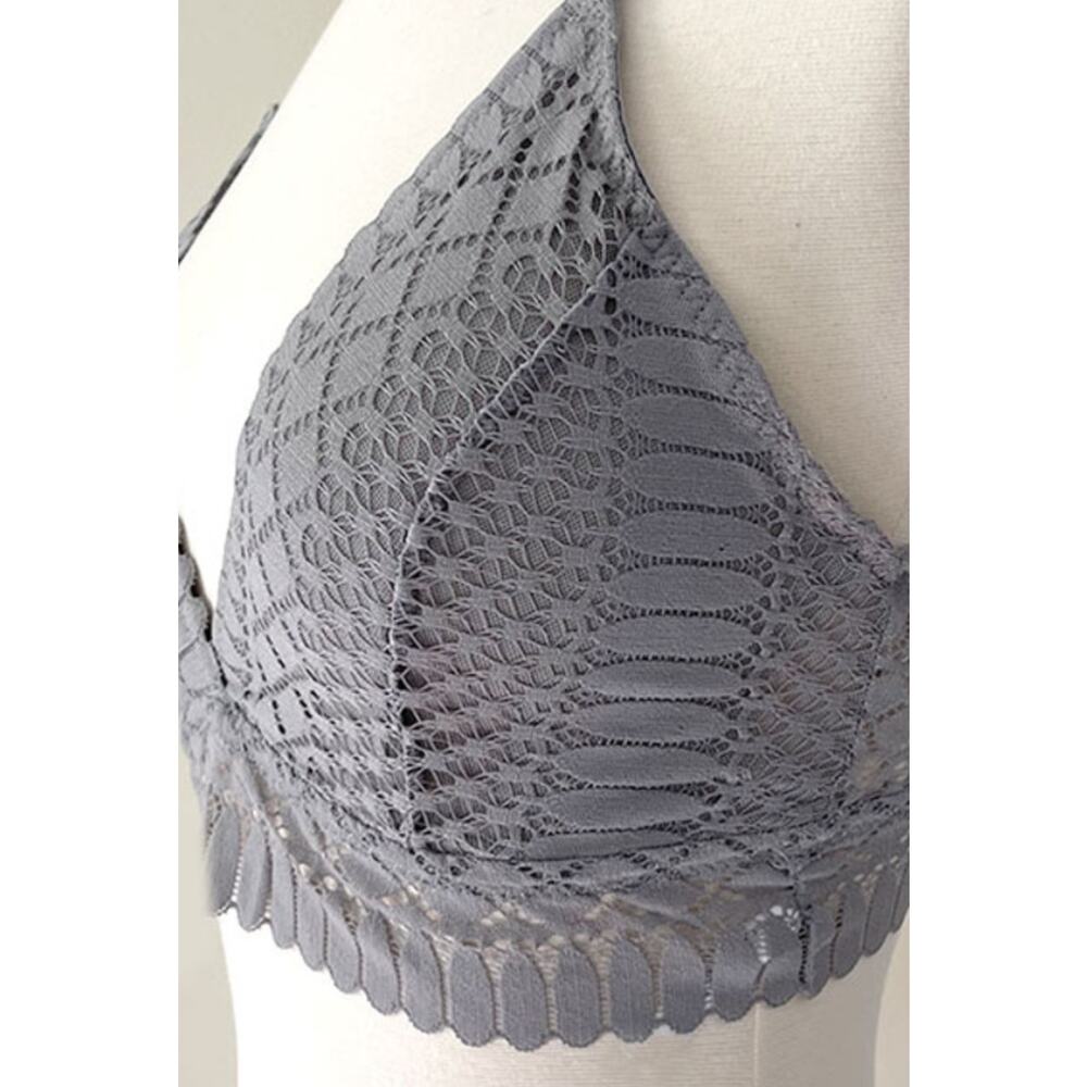 Mocha lace bralette and panty set womans S M L - Picture 6 of 7